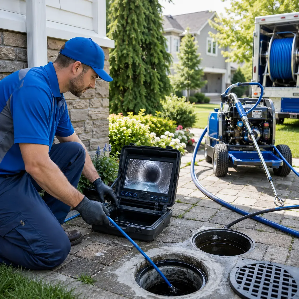 Outdoor drain cleaning professionals serving Eustis, ME