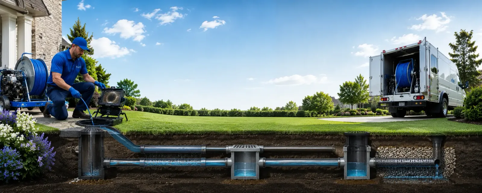 Outdoor drain cleaning information for Eustis, ME